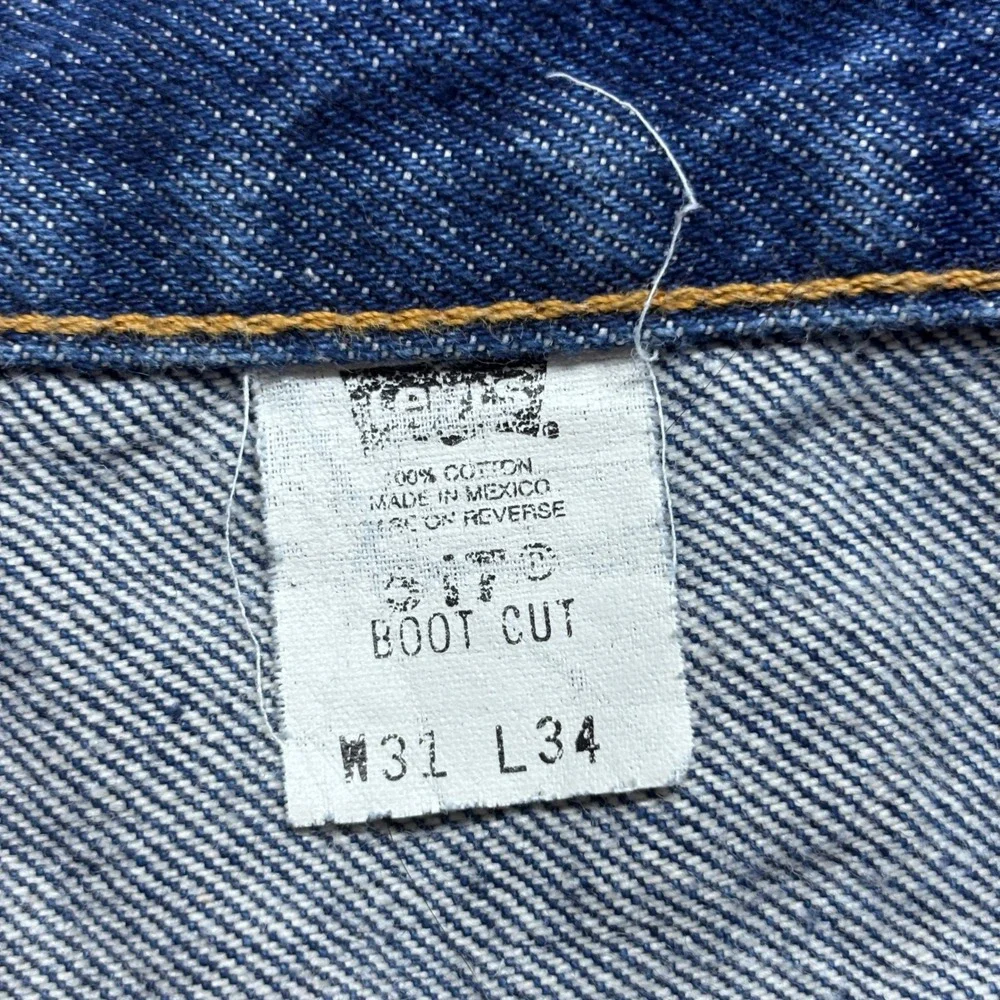VTG Levi's 517 Jeans Mens 31x34 (Fits 30x33) Boot Cut Blue Denim Y2K